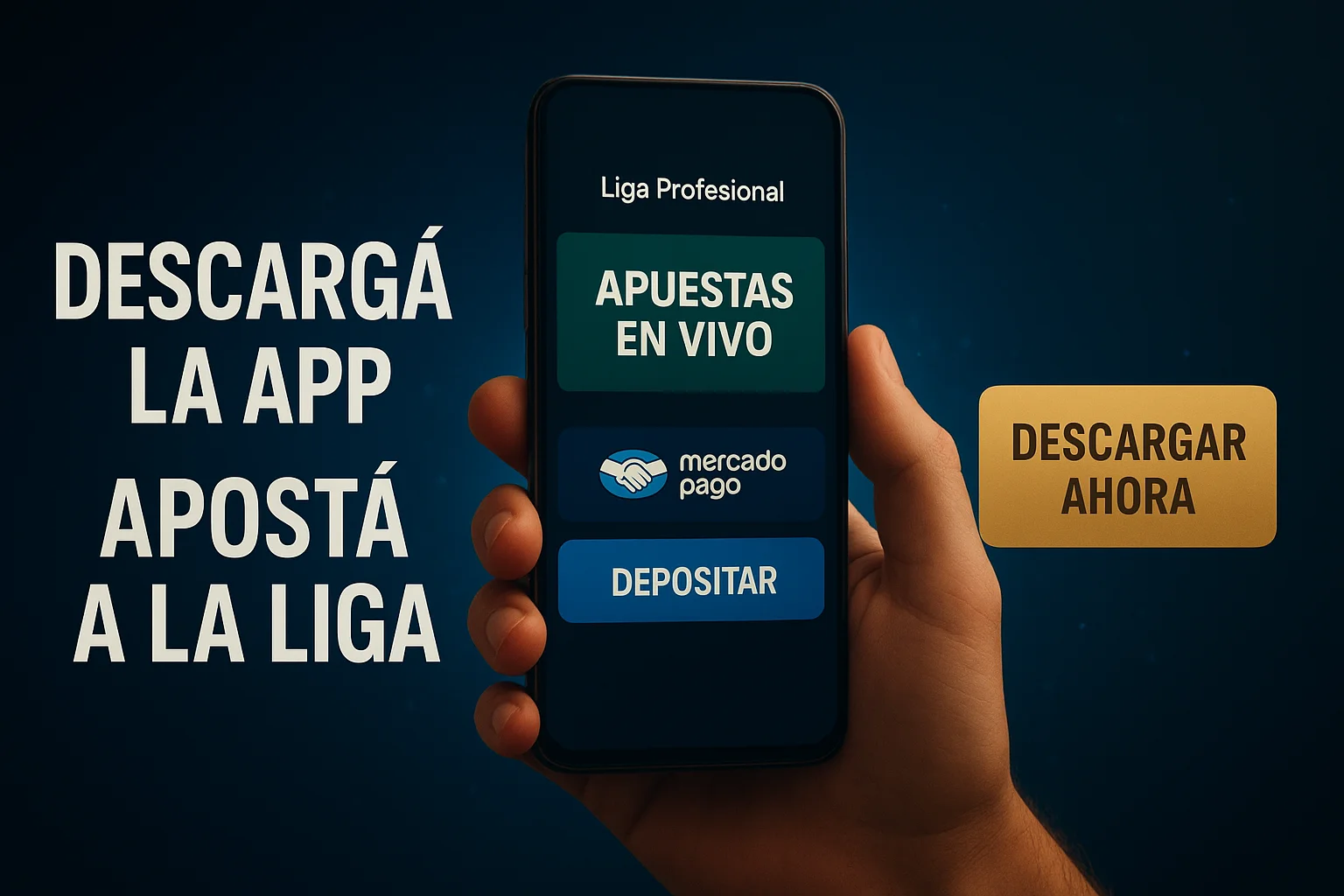 Banner en español: descargá la app y apostá a la liga en Android